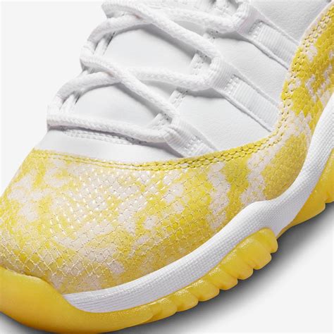 Air Jordan 11 Low Yellow Snakeskin Ah7860 107 Release Date Where To