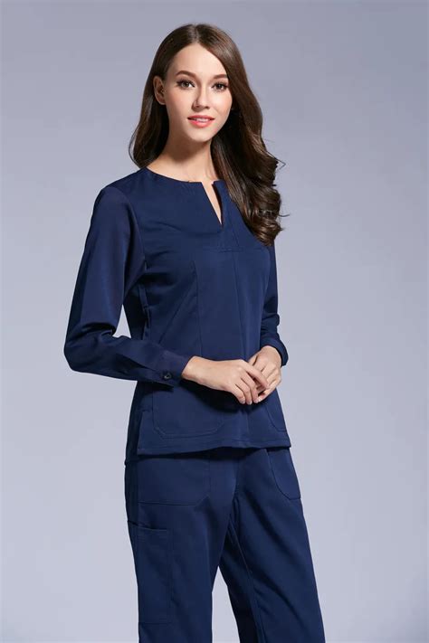 2017 Autumn Women Hospital Medical Scrub Clothes Set Dental Clinic And