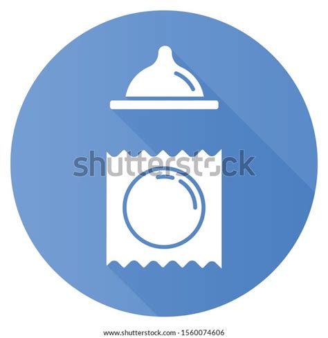 Contraceptive Blue Flat Design Long Shadow Stock Vector Royalty Free 1560074606 Shutterstock