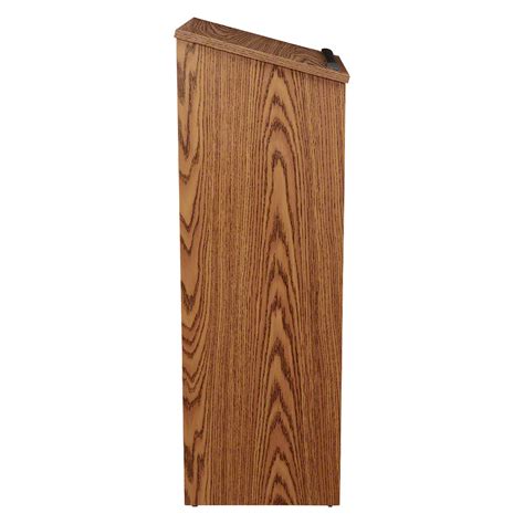 Oklahoma Sound 222 Full Floor Lectern Oak Stagedrop