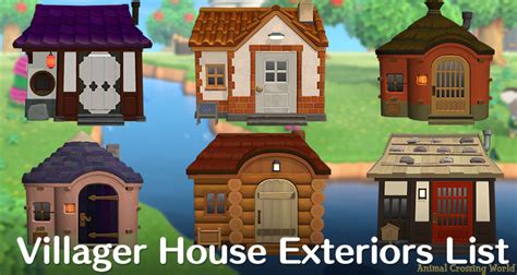 Every Villager Has A Unique And Different House Exterior Design In