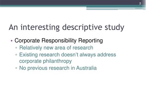 Ppt Disclosing Of Corporate Philanthropy Practices By Australian
