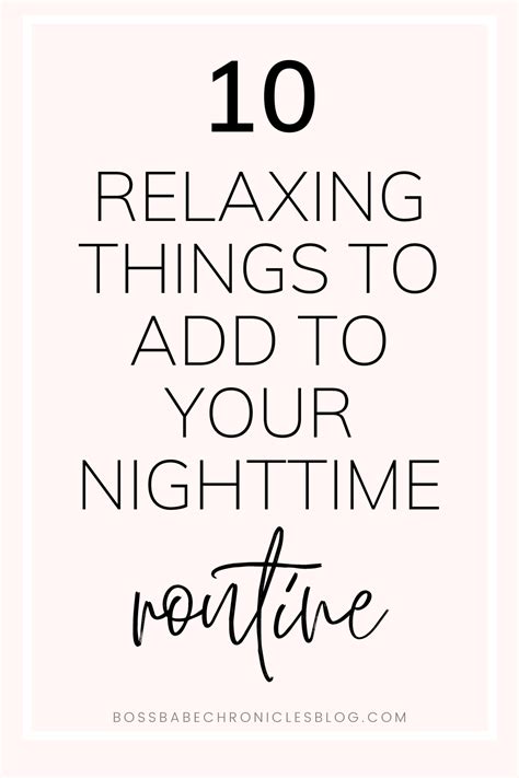 10 Relaxing Things To Do Before Bed Night Time Routine Relaxing