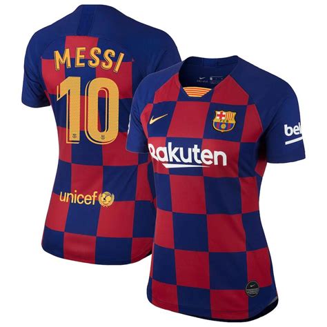 Lionel Messi Barcelona Nike Womens 201920 Home Breathe Stadium