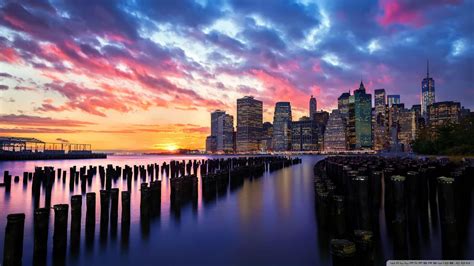 New York Sunset Wallpapers Top Free New York Sunset Backgrounds