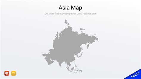 Editable Asia Map For Powerpoint Just Free Slide