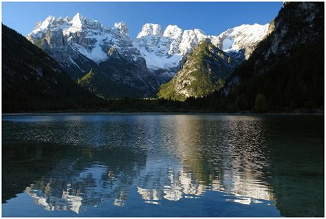 Dürrensee Monte Cristallo Dolomiten Foto And Bild Landschaft Berge