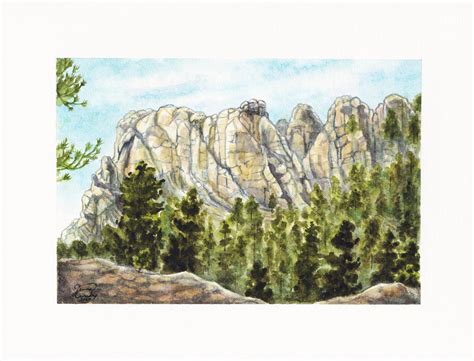 The Six Grandfathers Mountain — Aurora Illustration