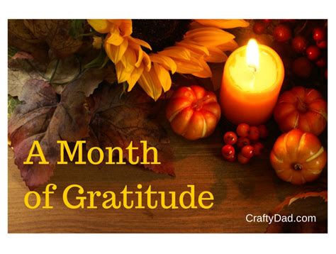 November A Month Of Gratitude Crafty Dad