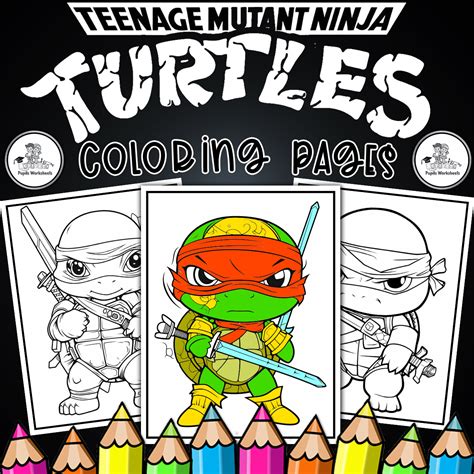 Baby Ninja Turtles Coloring Pages I Cute Baby Ninjas Characters