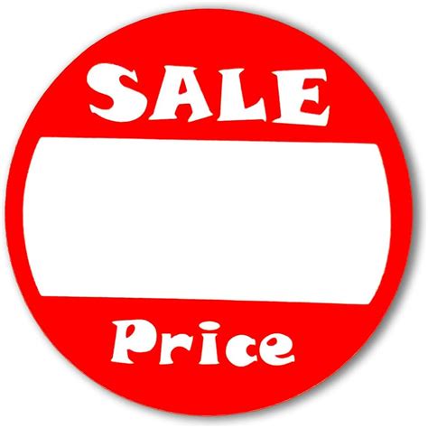 Sale Price Stickers 1 Round Self Adhesive Retail Merchandise Sale
