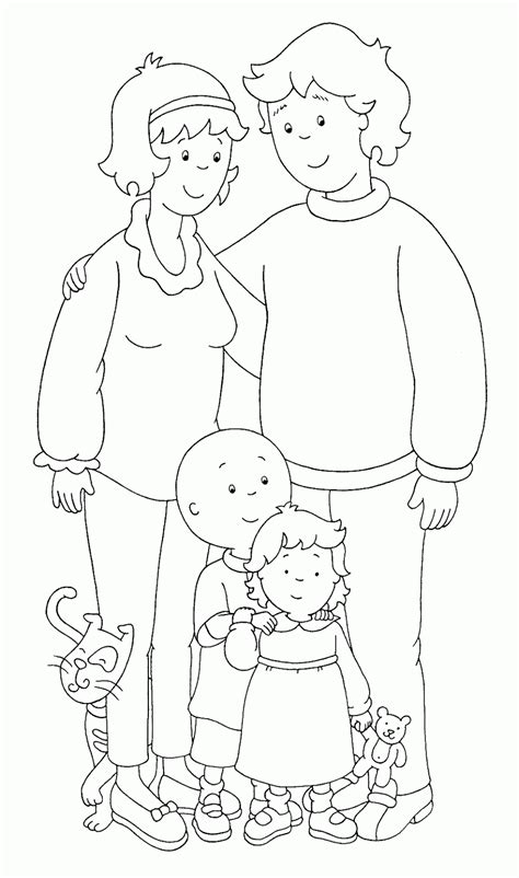 Desenho De Familia Para Colorir