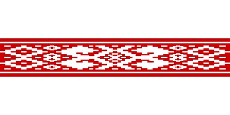 Belarus White Red White Flag Combined With Decorative Pattern