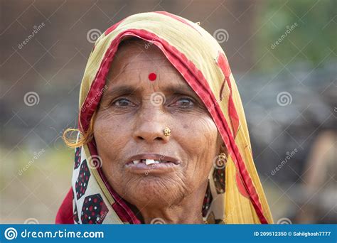 An Old Woman In An Indian Village Editorial Image Image Of Face India