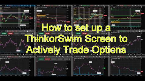 How To Setup Tos Thinkorswim Platofmr For Active Option Trading Youtube