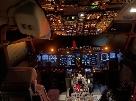 Flight Deck Of A 737 Max 8 Raviation