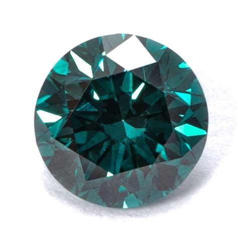 Diamond 050 Ct Brilliant Fancy Intense Greenish Blue Catawiki