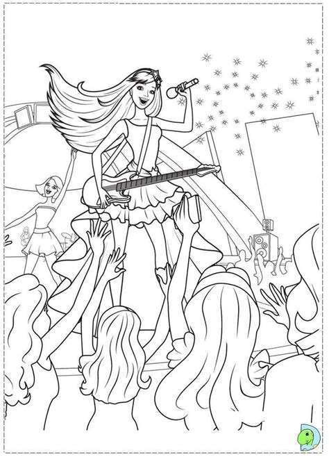 Barbie is a toy that is very attached to girls. Barbie Princess popstar Coloring page | Barbie coloring ...