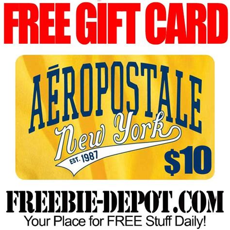 Save money with 100% top verified coupons & support good causes automatically. FREE $10 Aeropostale Gift Card - Exp 8/6/15 #Aeropostale, #Free, #FREEStuff, #Freebie Freebie ...
