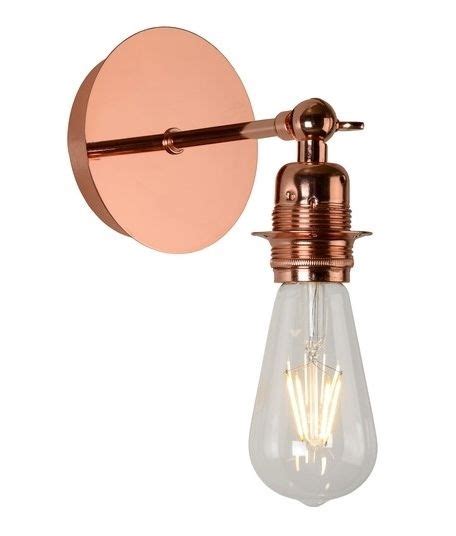 Vintage Bare Bulb Wall Light In Bright Copper Wall Lights Copper