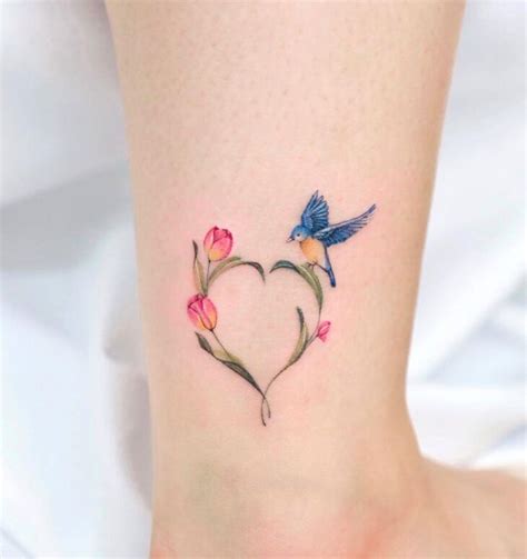 Sintético Tatuagem de coração delicado Bargloria