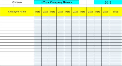 Employee Attendance Record Template Excel Portal Tutorials