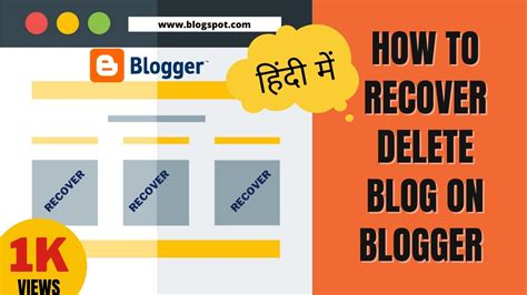 How To Recover Delete Blog On Blogger Recover Permanently Deleted Blogger Account Website In