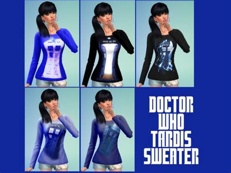 The Sims Resource Doctor Who Tardis Sweater