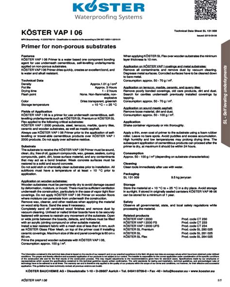 Koster Coatings Product Data Sheets Delta Membranes