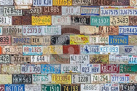 License Plate Background Texture Pattern Wall Editorial Photo Image