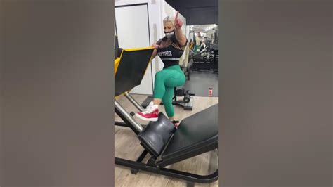 female bodybuilder anne luise freitas leg workout simply bodybuilding youtube