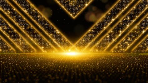 Stage Lighting Background Gold Stock Illustrations 3235 Stage