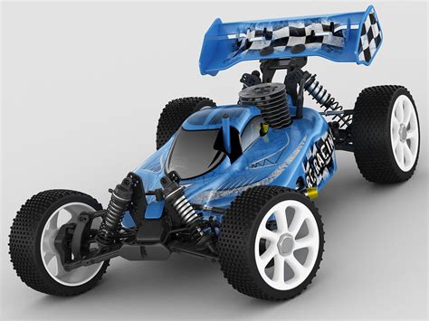 Rc Buggy Model 3d Model Rigged Cgtrader