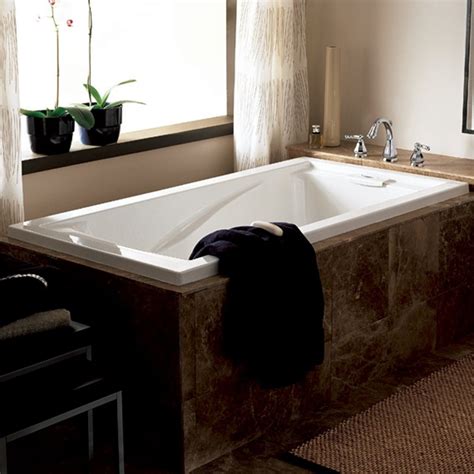 In terms of depth, the standard depth of a bathing a: Massage Tubs - Evolution 60 Inch by 32 Inch Deep Soak ...