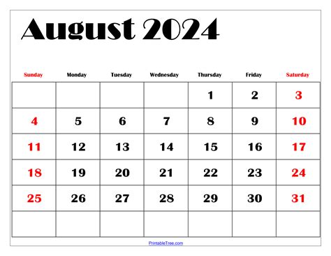 Calendar August 2024 Printable Free Loni Sibley