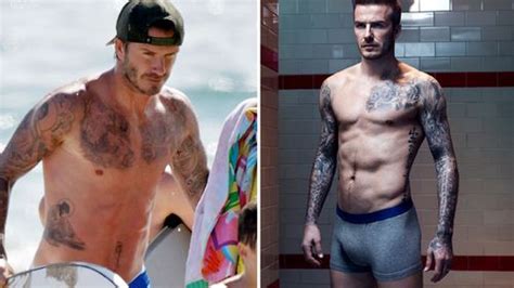 David Beckham Topless And Surfing With Sons Mirror Online