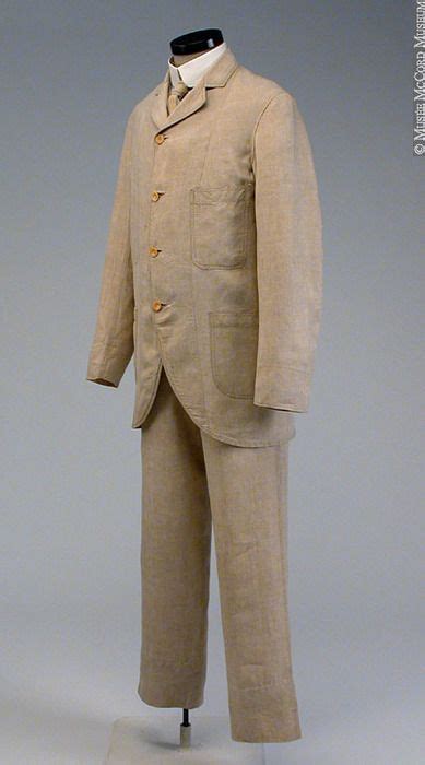 Sack Suit C 1885 1900 Mccord Museum M97313742 Summer Suits