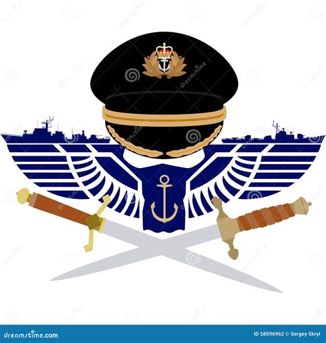 Icon Royal Navy Stock Vector Illustration Of Badge Dirk 58096962