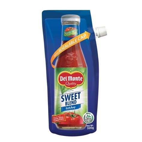 del monte sweet blend ketchup sup with spout 320g csi supermarket