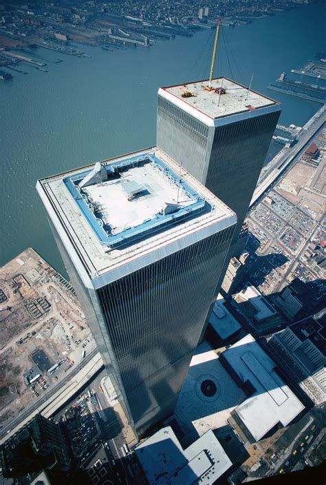 Aerial View Of The World Trade Center Towers In 1976 Taken By A