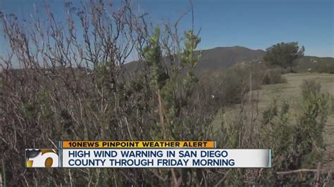 Strong Santa Ana Winds Continue Thursday Youtube