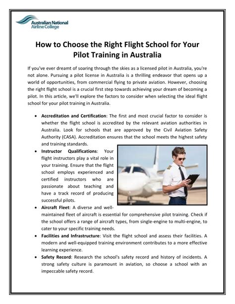 Ppt How To Choose The Right Flight School For Your Pilot Training In