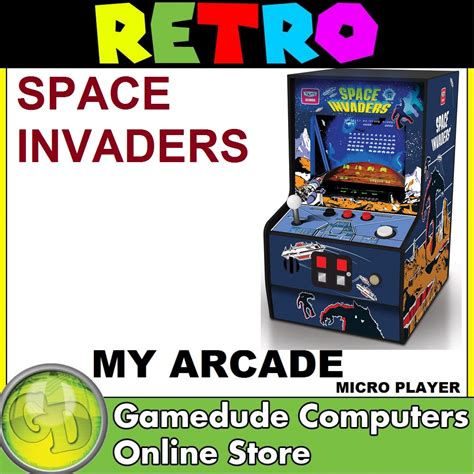My Arcade Retro Space Invaders Micro Player 275 Screen Power By Usb