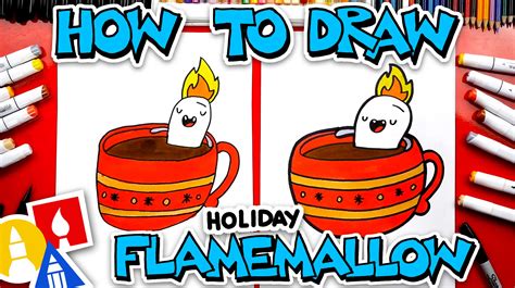 How To Draw Holiday Flamemallow Together Time With Youtube Kids Art