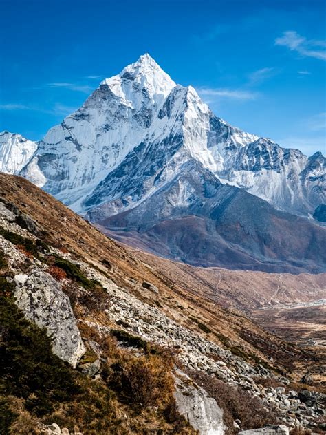 Mount Ama Dablam Wallpaper 4k Nepal Mountain Range