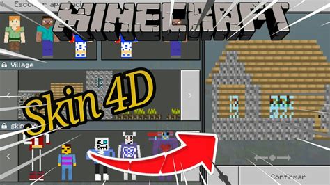 Pack De Skin 4dskin Village Minecraft Pe Youtube