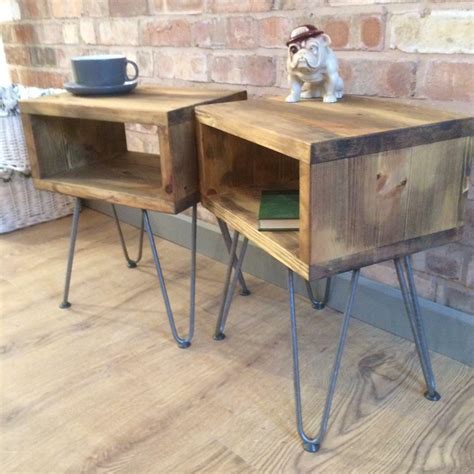 We love this design that leaves the copper metal exposed, but you could also paint all kinds of. Rustic Industrial Reclaimed Wood Style Vintage Side Table ...