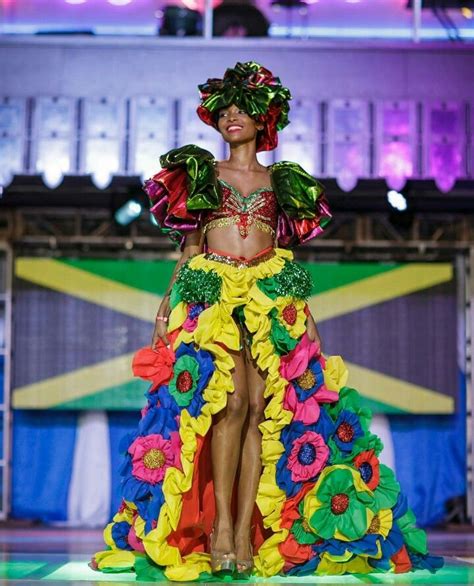 Best Jamaican National Costume Carnival Outfits Long Sleeve Evening