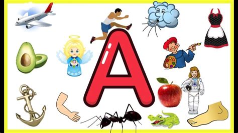 Letter A Things That Begins With Alphabet A Words Starts With A Objects