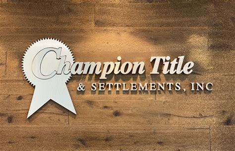 Champion Title Settlements Inc Title Company Virginia Maryland D C